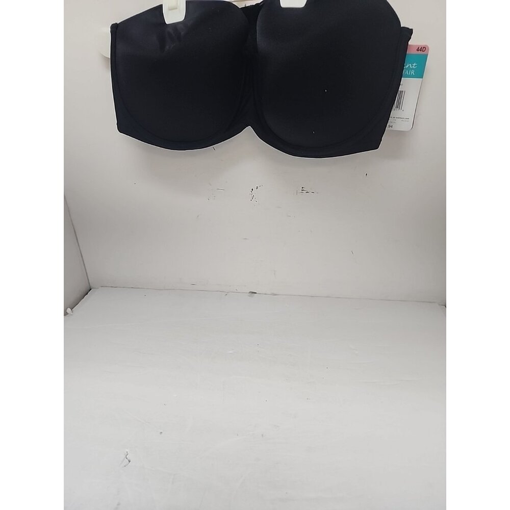 Radiant  Women's 74325 Full Figure Comfort Bra Underwire Black 44D New!!